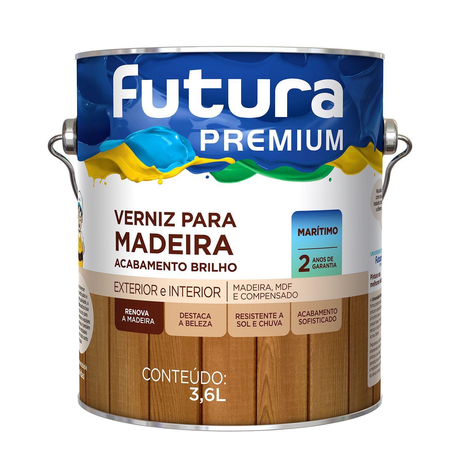 FUTURA - VERNIZ MARITIMO ACETINADO INCOLOR 3,6L
